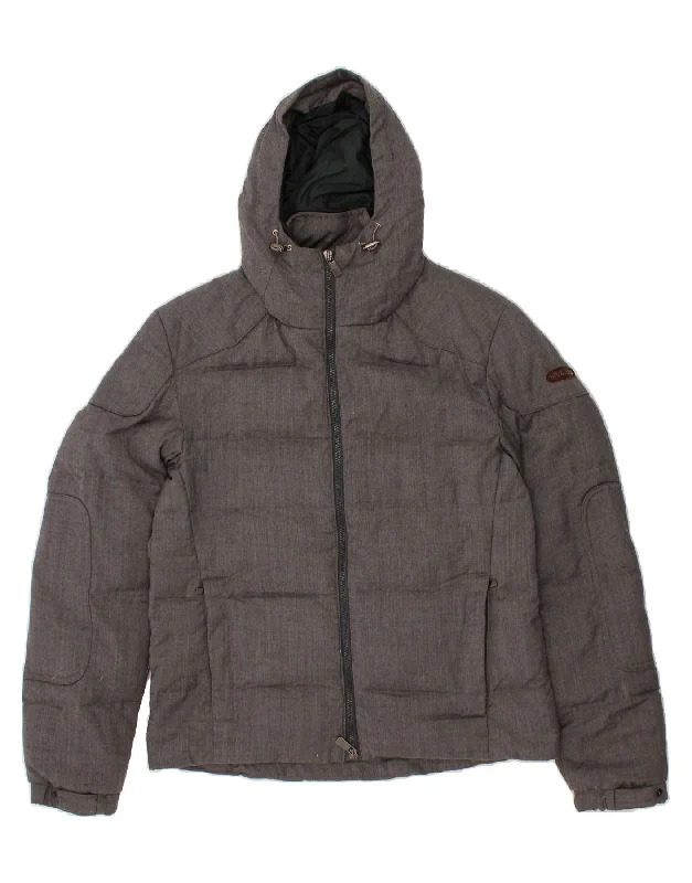 Weekend Steals Await SIVIGLIA Womens Hooded Padded Jacket IT 48 XL Grey