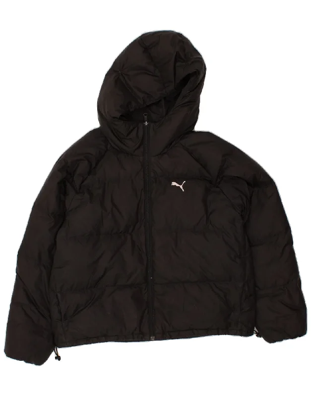 Weekend Offers That Please PUMA Womens Hooded Padded Jacket UK 14 Large Black Polyester Weekend Offers That Please PUMA Womens Hooded Padded Jacket UK 14 Large Black Polyester