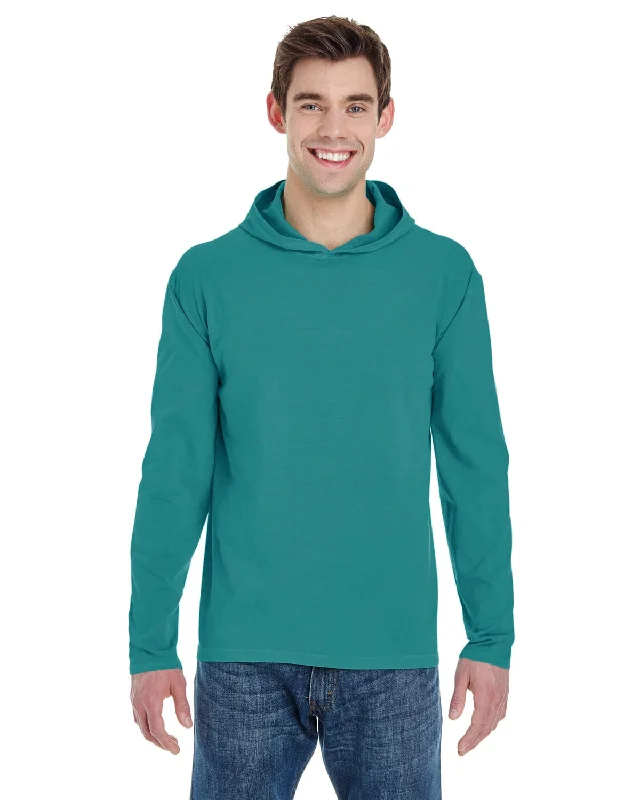 Weekend Discounts to Snag Comfort Colors Heavyweight Long Sleeve Hooded T-Shirt | Seafoam Weekend Discounts to Snag Comfort Colors Heavyweight Long Sleeve Hooded T-Shirt | Seafoam