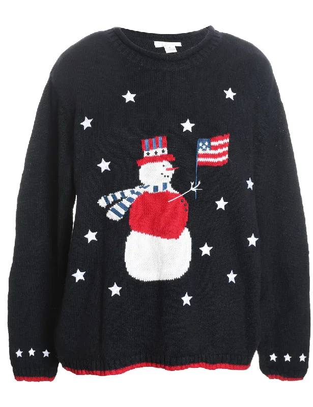 One-Day Only Snowman Christmas Jumper - L