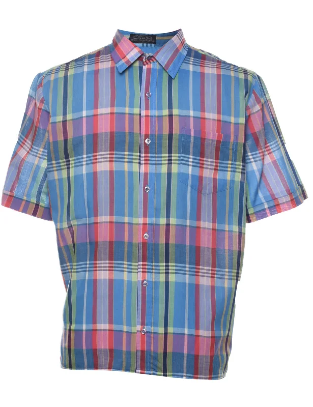 Weekend Bargains to Love Short Sleeve Checked Shirt - L