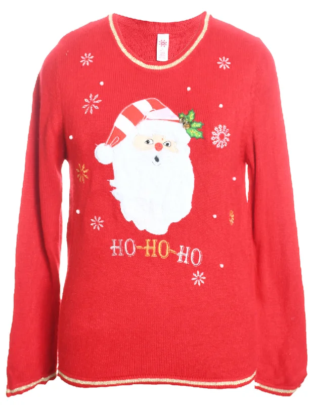 Steal Deal Santa Claus Christmas Jumper - M