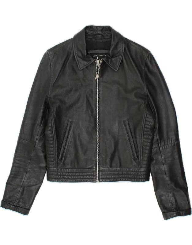 Weekend Deals That Thrill GIPSY BY MAURITIUS Womens Crop Leather Jacket UK 10 Small Black Leather Weekend Deals That Thrill GIPSY BY MAURITIUS Womens Crop Leather Jacket UK 10 Small Black Leather