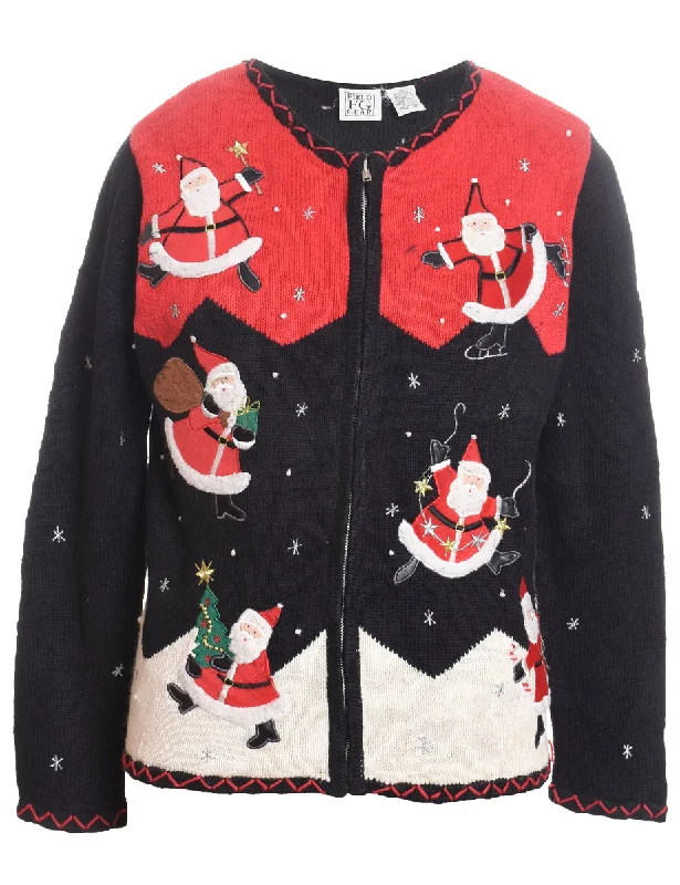 Weekend Offers That Thrill Santa Claus Christmas Cardigan - S