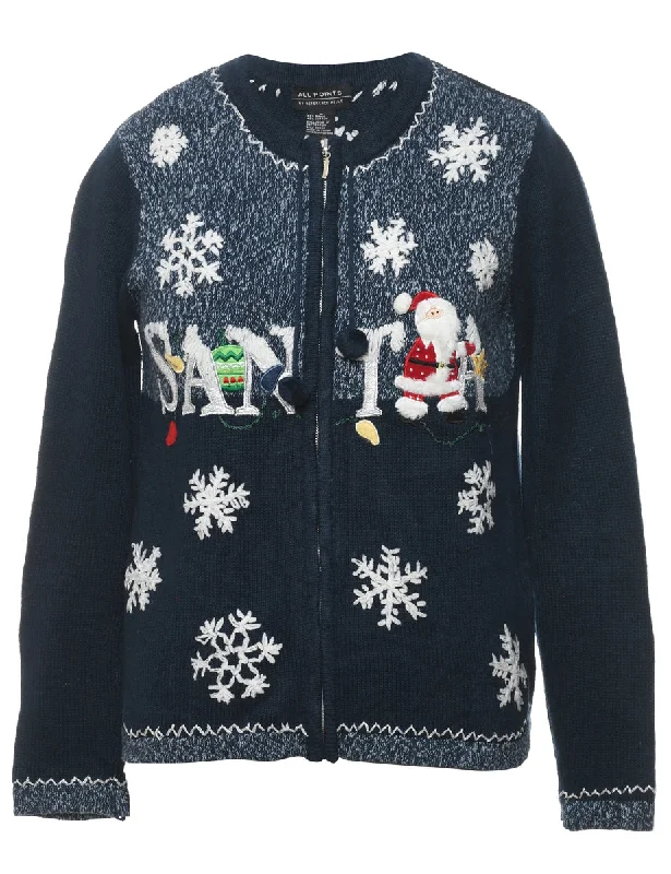 Weekend Deals That Please Santa Claus Christmas Cardigan - S