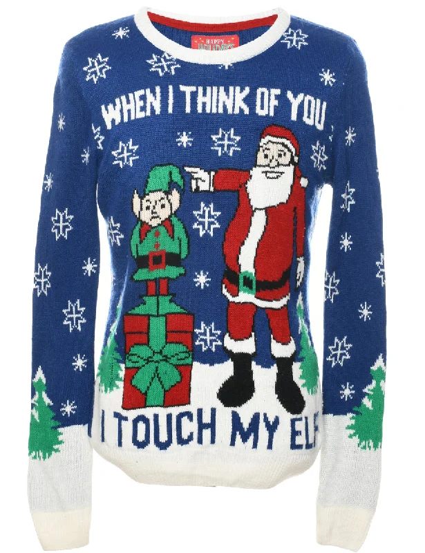 While Supplies Last Santa Claus Christmas Jumper - M