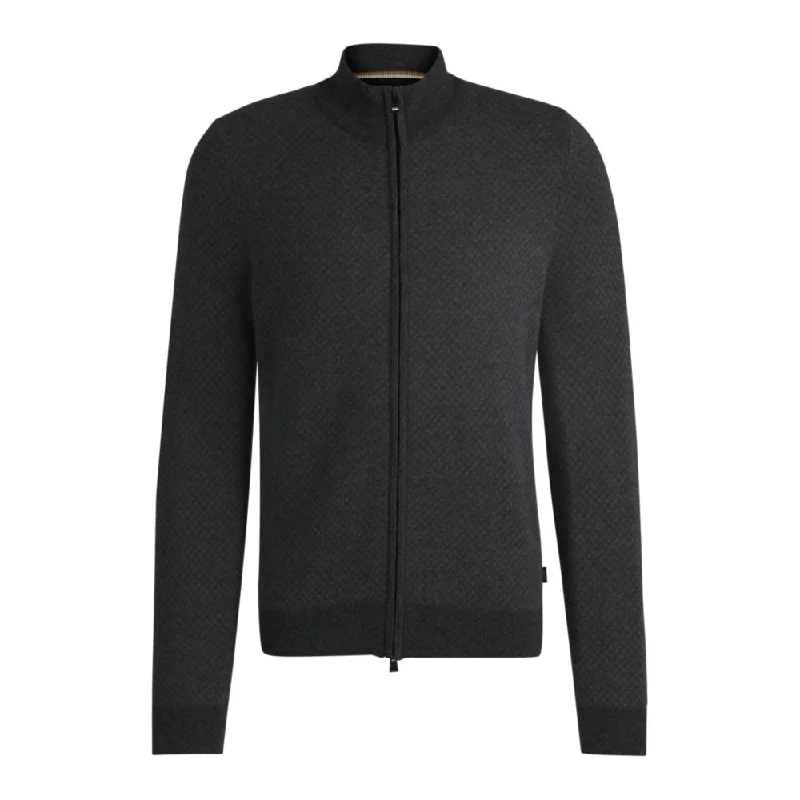 Don't Miss Out Zip-up cardigan in wool