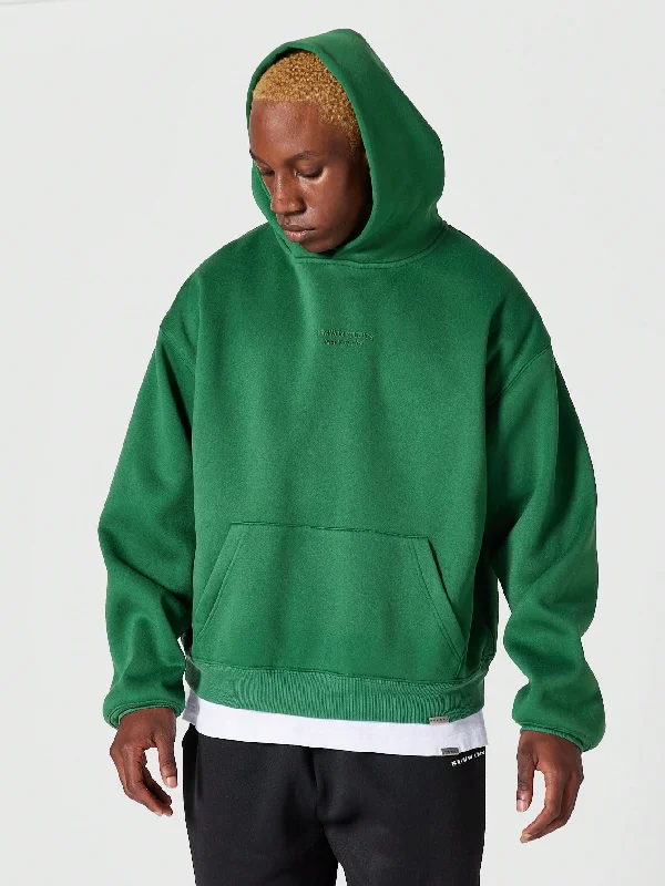 Can't Beat Overhead Hoodie With Embossed Front And Back Print