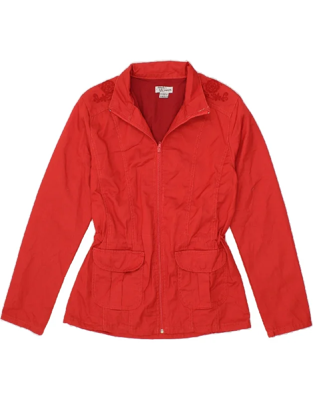 Weekend Offers That Thrill ATLAS FOR WOMEN Womens Bomber Jacket EU 38/40 Medium Red Cotton Weekend Offers That Thrill ATLAS FOR WOMEN Womens Bomber Jacket EU 38/40 Medium Red Cotton