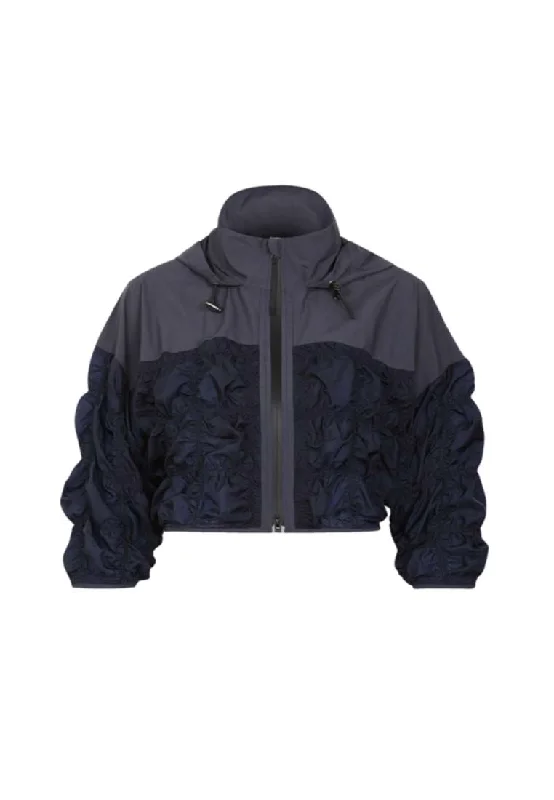 Hurry In Reverie Lisse Ruffle Cropped Breaker