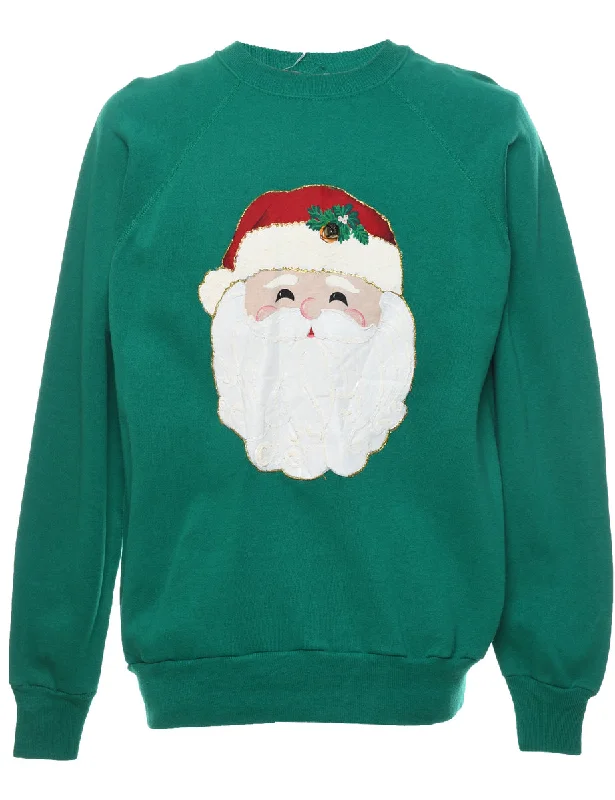 Weekend Shopping Extravaganza Santa Claus Christmas Sweatshirt - XL