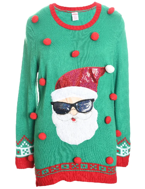Stock Clearance Santa Claus Christmas Jumper - XL