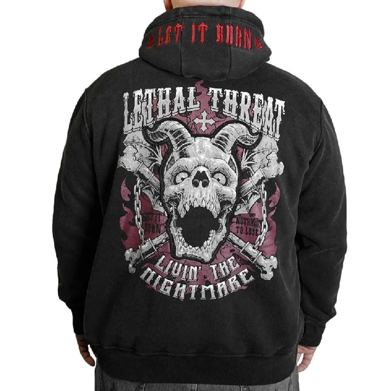 Amazing Value Livin' The Nightmare Pullover Vintage Wash Hoodie