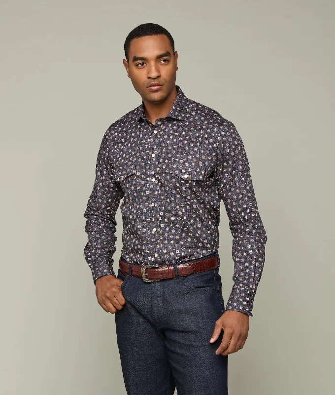 Weekend Deal Telluride :: Charcoal Floral Print
