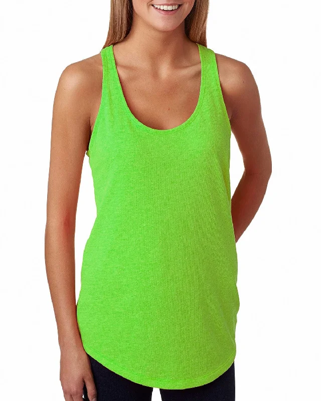 Weekend Savings Spectacular Next Level Ladies Terry Racerback Tank | Neon Hthr Green Weekend Savings Spectacular Next Level Ladies Terry Racerback Tank | Neon Hthr Green