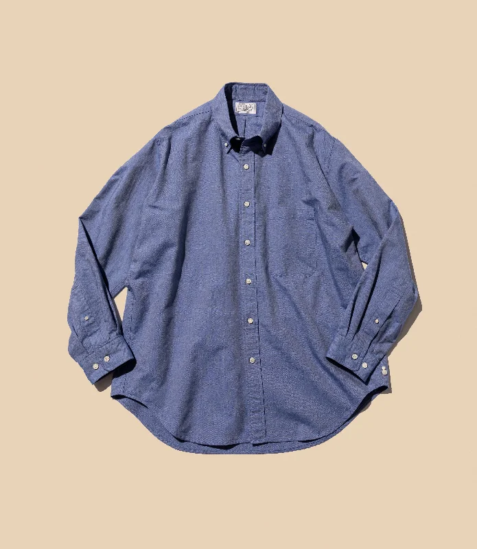 Weekend Savings Bonanza Unlikely Button Down Shirts　BLUE