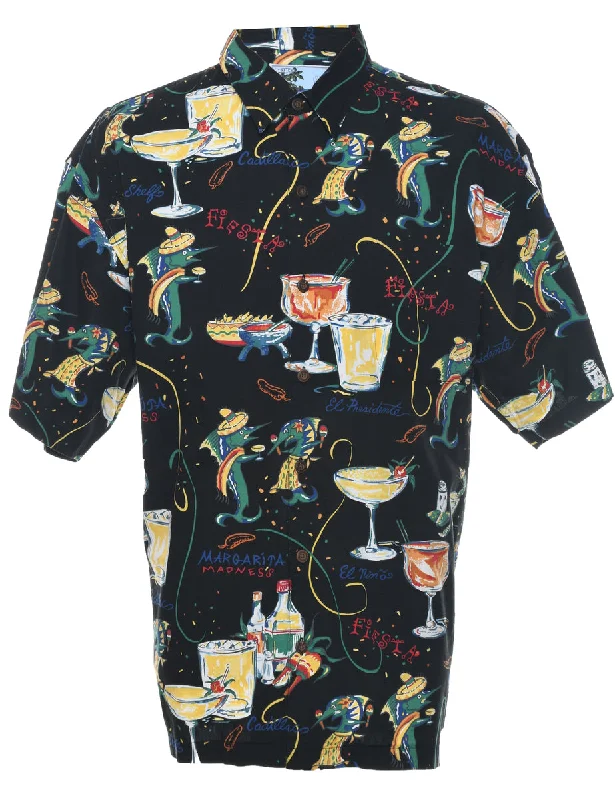 Weekend Bargains to Indulge In Short Sleeve Hawaiian Shirt - XL