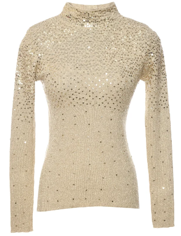 Weekend Special Sequined Jumper - S