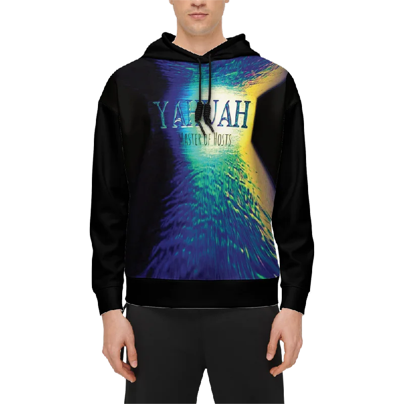 Deal of the Day Yahuah-Master of Hosts 02-01 Men’s Designer Relaxed Fit Pullover Hoodie