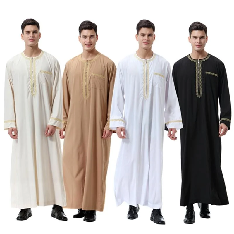 One-Day Only Middle East Arab Men Long Sleeve Thobe Thawb