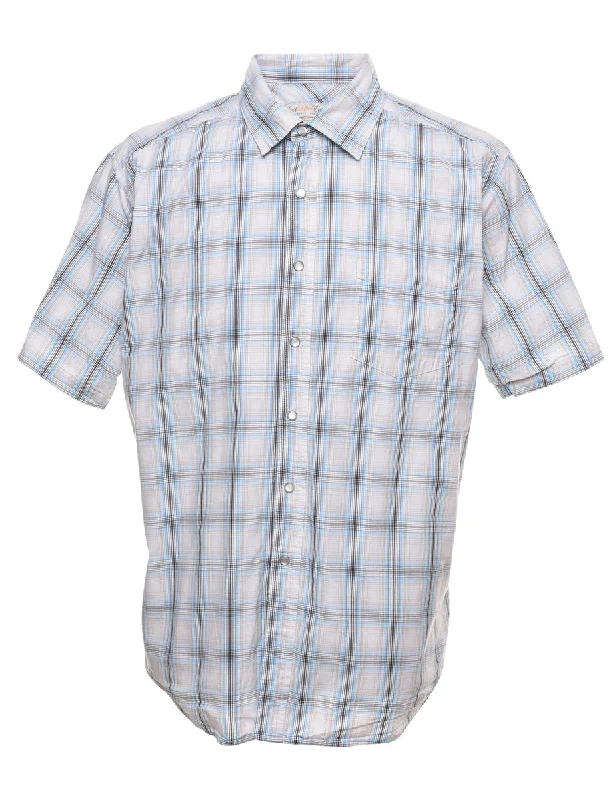 Weekend Savings Galore Short Sleeve Checked Shirt - L