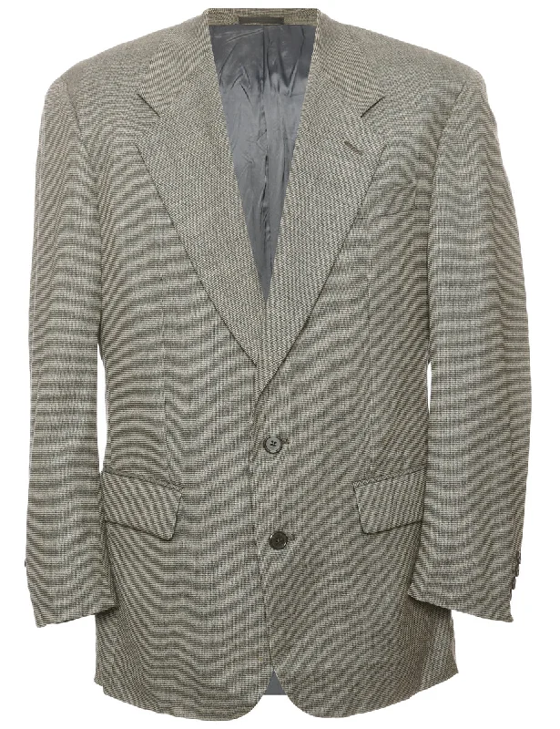 Shop and Save Single Breasted Black & White Blazer - M