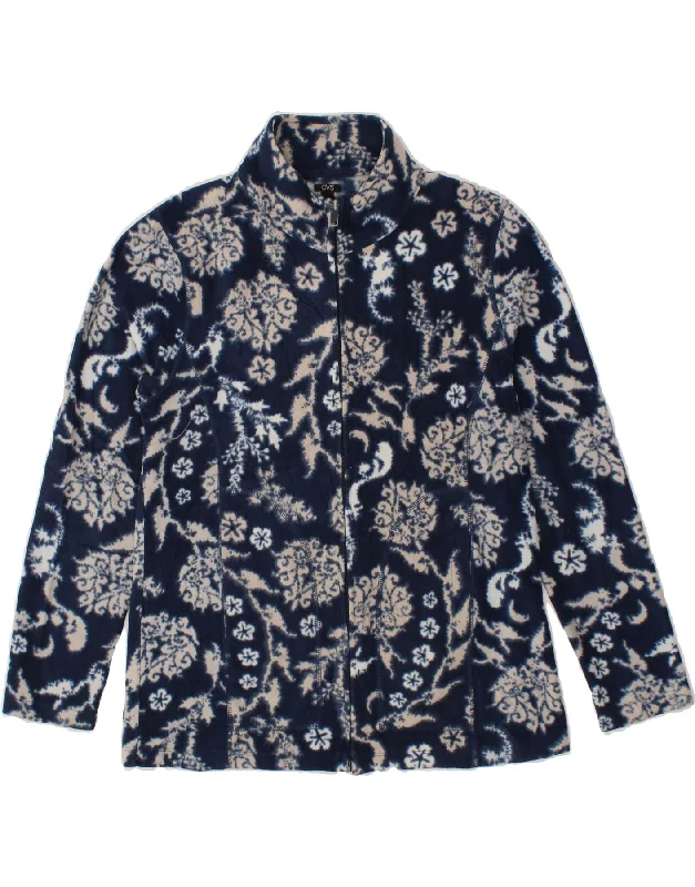 Weekend Bargains to Celebrate OVS Womens Abstract Pattern Fleece Jacket UK 16 Large Navy Blue Polyester Weekend Bargains to Celebrate OVS Womens Abstract Pattern Fleece Jacket UK 16 Large Navy Blue Polyester