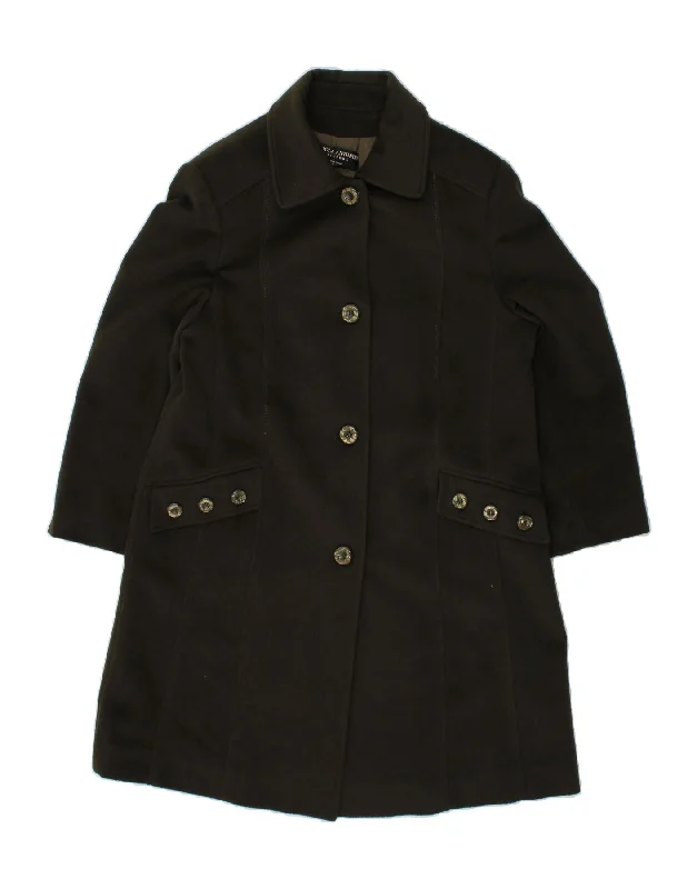 Weekend Deals That Amaze PAOLA ANTONINI Womens Overcoat IT 45 Large Khaki Acetate