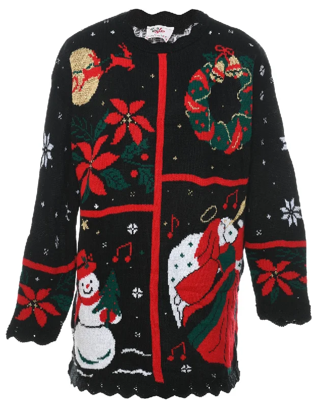 Weekend Savings Extravaganza Snowman Christmas Cardigan - M