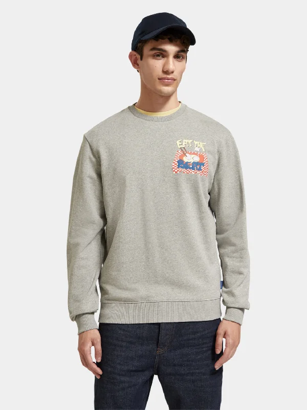 Time-Sensitive Colourful artwork sweatshirt