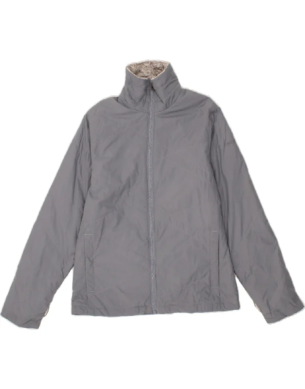 Weekend Deals That Dazzle COLUMBIA Womens Padded Jacket UK 10 Small Grey Polyester