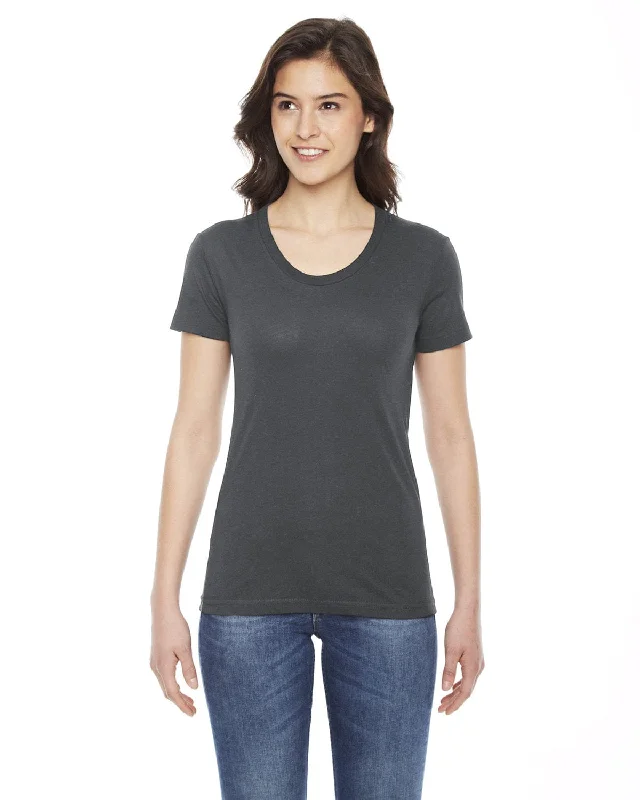 The Best Deal American Apparel Ladies Poly-Cotton Short Sleeve Crewneck | Asphalt