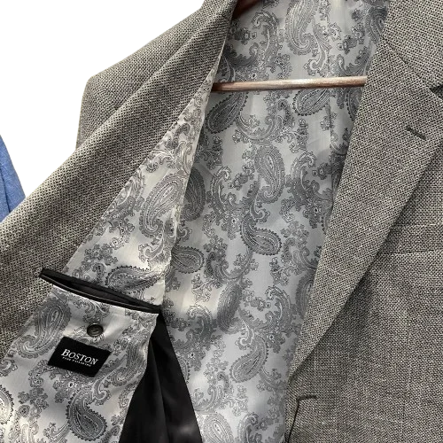 Weekend Discounts to Savor Boston Fine Tailoring - Napoli Wool Sportscoat - Grey