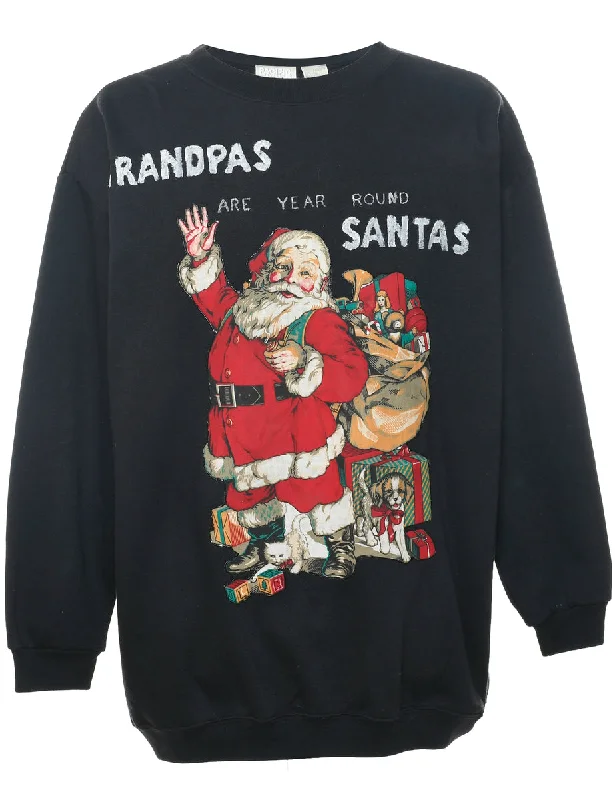 Weekend Extravaganza: Shop Now Santa Claus Christmas Sweatshirt - L