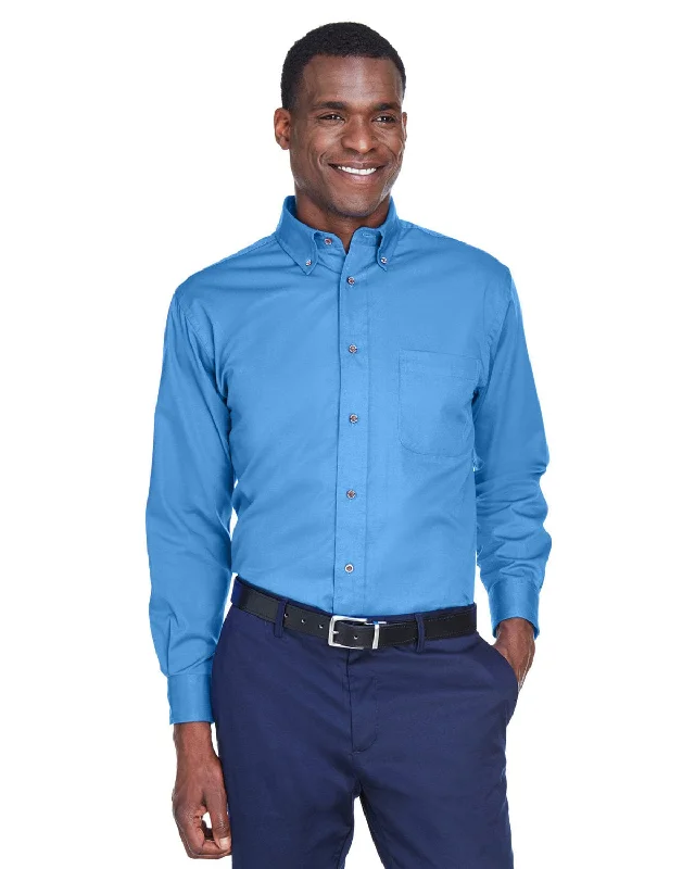 Weekend Specials to Celebrate Harriton Long Sleeve Stain-Release Twill Shirt | Nautical Blue Weekend Specials to Celebrate Harriton Long Sleeve Stain-Release Twill Shirt | Nautical Blue