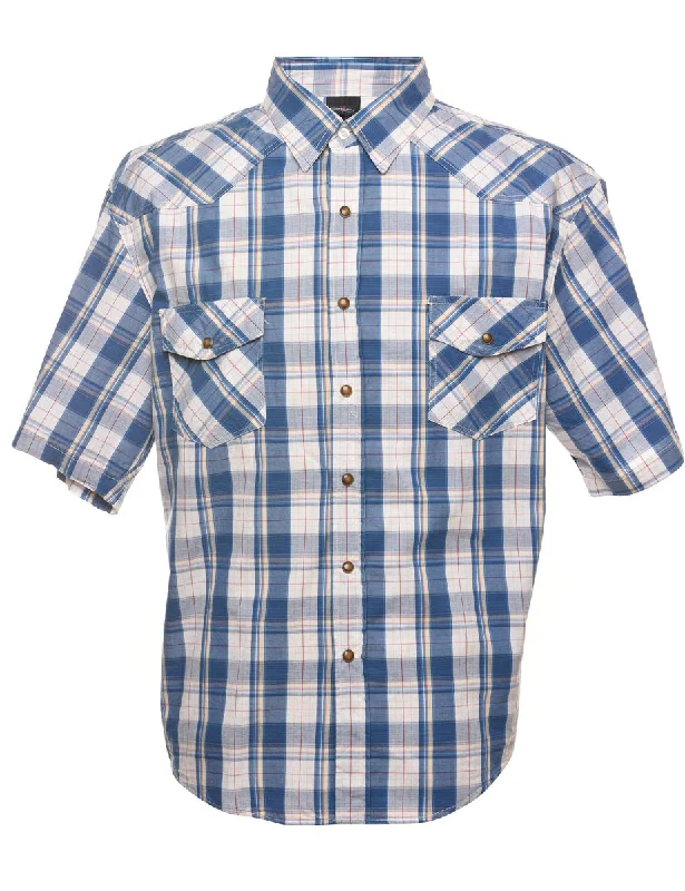 Weekend Specials to Celebrate Short Sleeve Checked Shirt - L