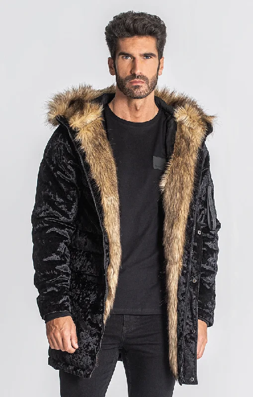 Shop and Save Black iD Nature Velvet Coat