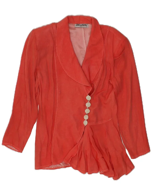 Weekend Savings Spectacular VINTAGE Womens Asymetric 4 Button Blazer Jacket UK 10 Small Red Viscose Weekend Savings Spectacular VINTAGE Womens Asymetric 4 Button Blazer Jacket UK 10 Small Red Viscose