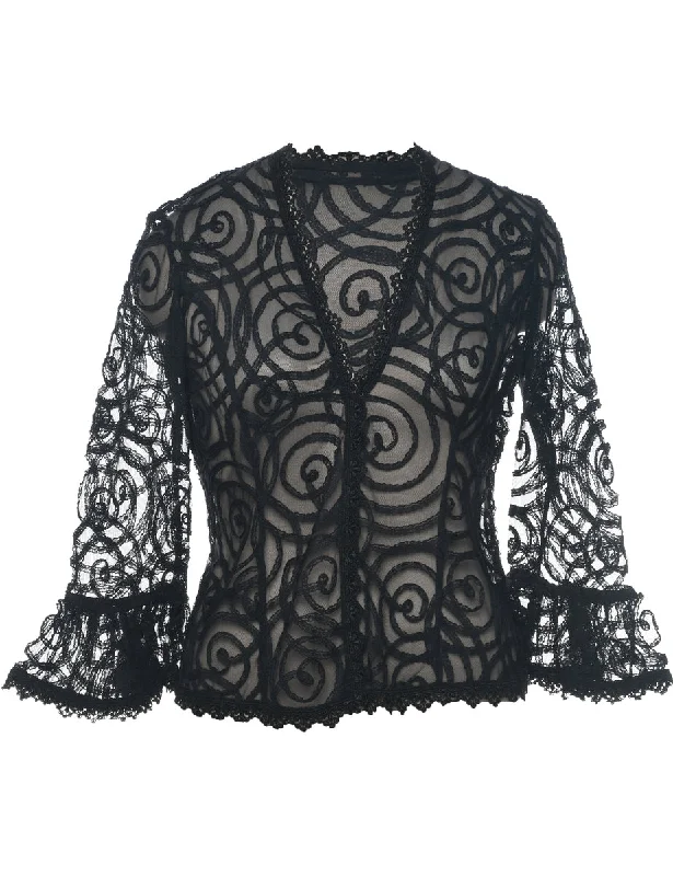 Value Deals Sheer Evening Jacket - M