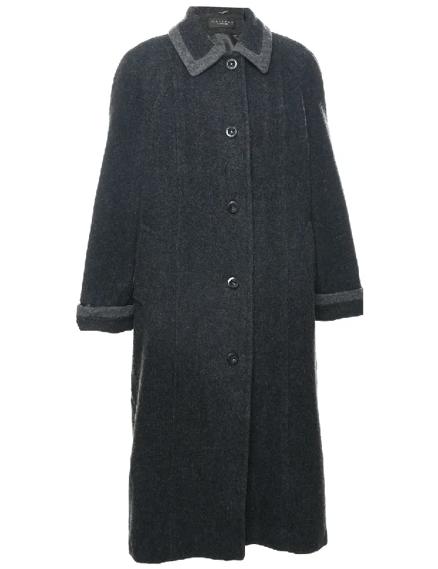 Act Now Single Breasted Wool Coat - L