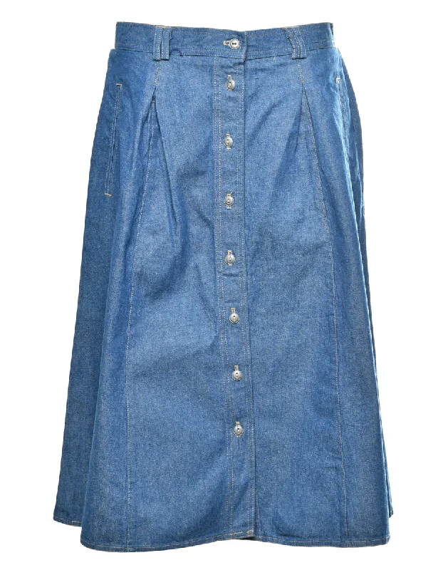 Overstock Sale Skater Denim Skirt - M