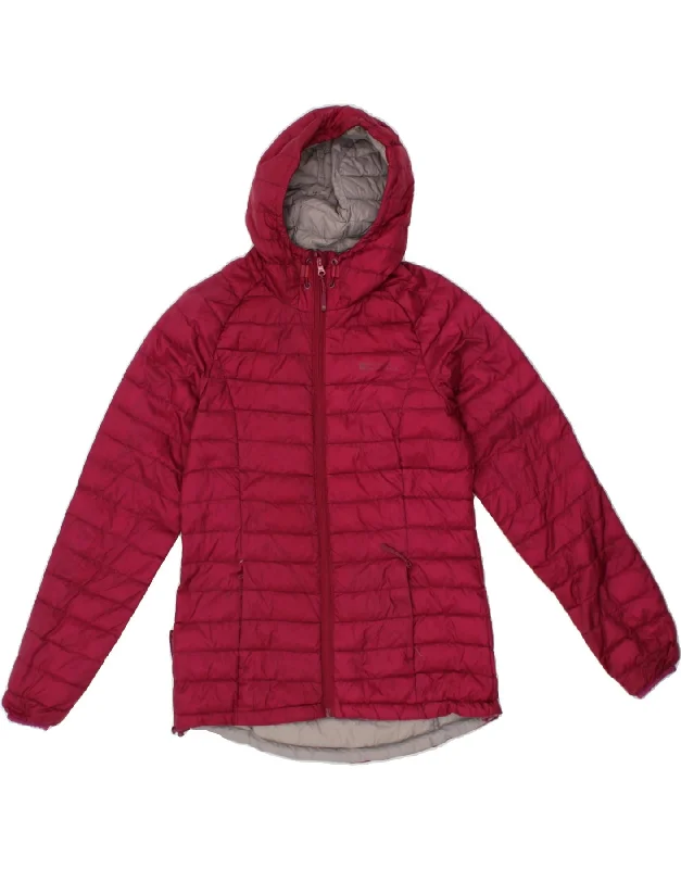 Weekend Deal MOUNTAIN WAREHOUSE Womens Hooded Padded Jacket UK 12 Medium  Burgundy