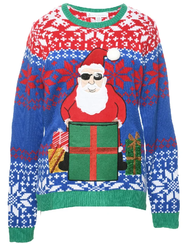 Weekend Discounts to Love Santa Claus Design Christmas Jumper - S