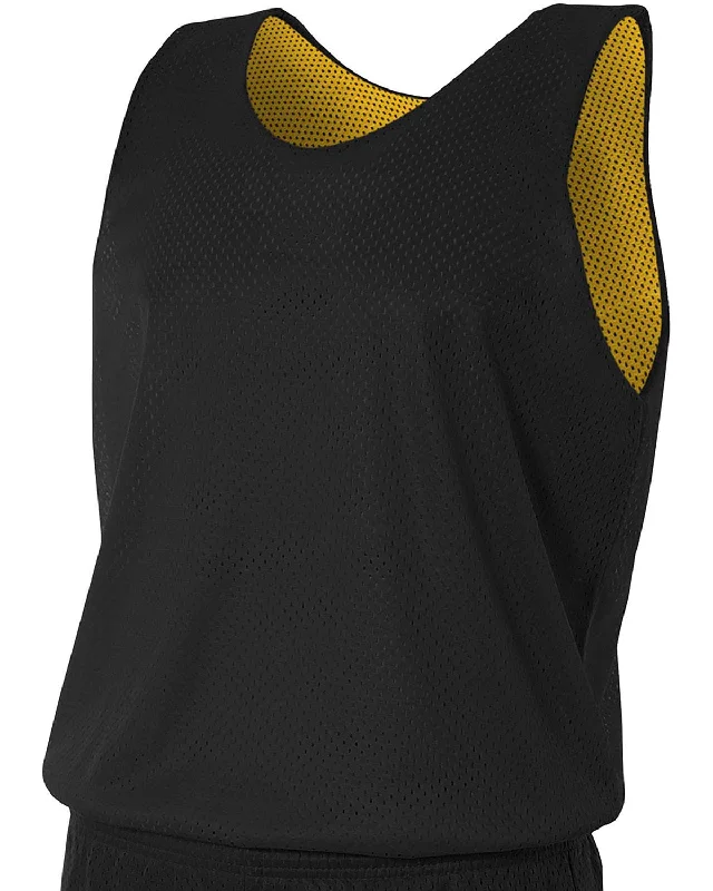 Epic Value A4 Men's Reversible Mesh Tank | Black/ Gold