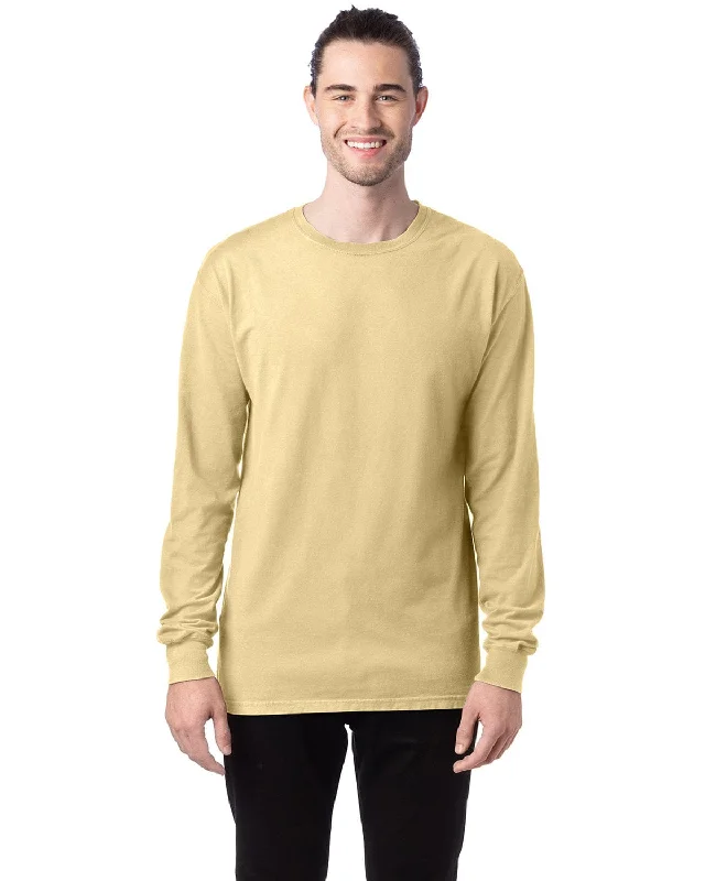 Bargain Alert ComfortWash by Hanes Unisex 100% Ringspun Cotton Long Sleeve T-Shirt | Summer Sqsh Ylw Bargain Alert ComfortWash by Hanes Unisex 100% Ringspun Cotton Long Sleeve T-Shirt | Summer Sqsh Ylw
