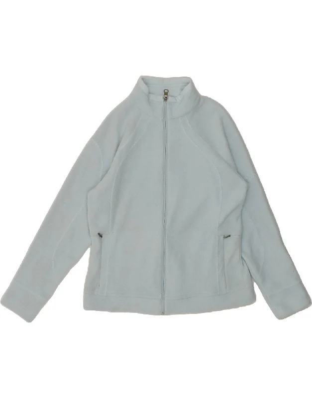 Lowest Rates COLUMBIA Womens Fleece Jacket UK 16 Large Blue Polyester