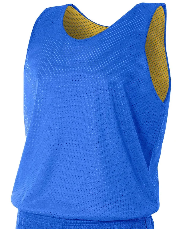 Cash Savings A4 Men's Reversible Mesh Tank | Royal/ Gold