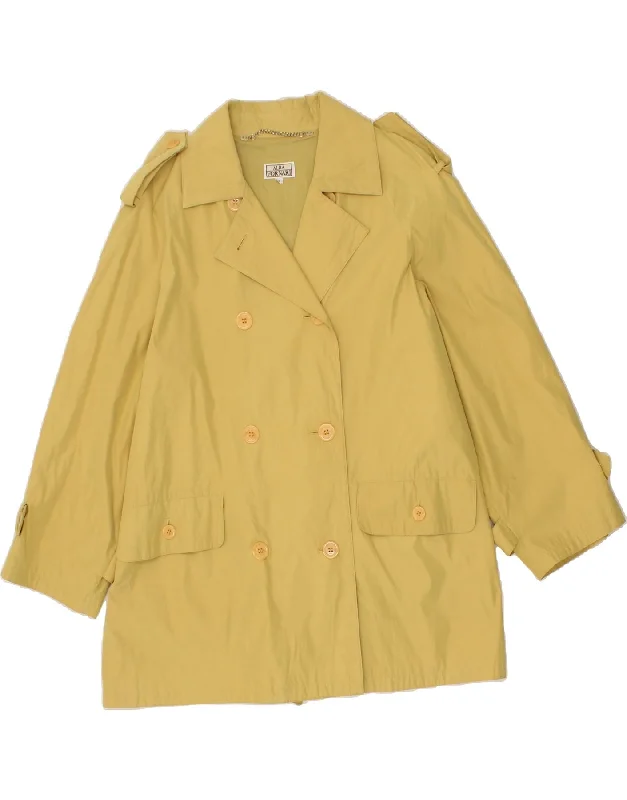Weekend Bargains Galore ALBA FORNARI Womens Double Breasted Coat UK 14 Medium Yellow Polyester Weekend Bargains Galore ALBA FORNARI Womens Double Breasted Coat UK 14 Medium Yellow Polyester