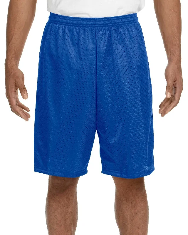 Limited Offer A4 Adult Nine Inch Inseam Mesh Shorts | Royal