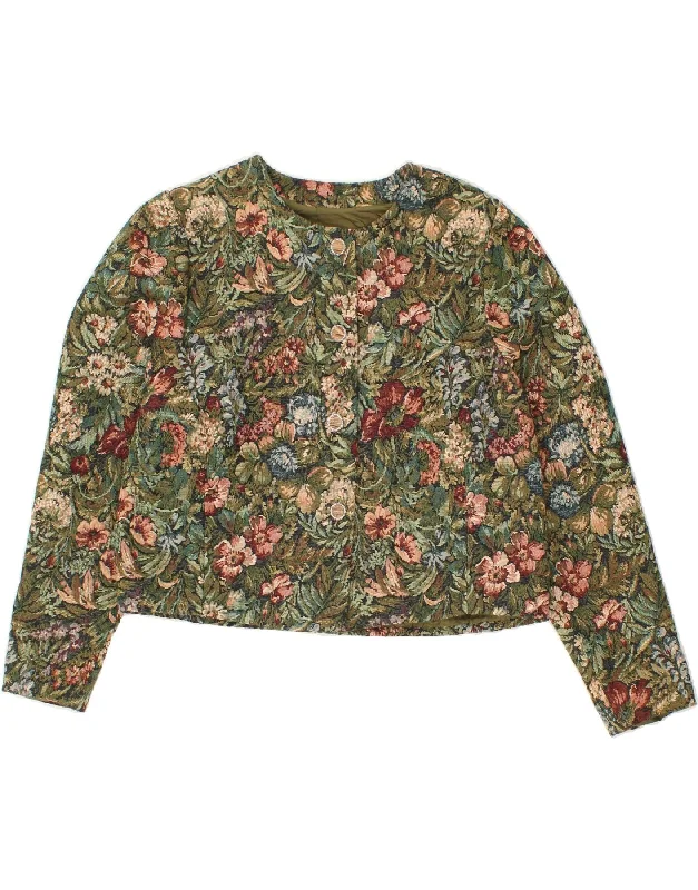 Weekend Specials to Delight VINTAGE Womens Crop 4 Button Blazer Jacket UK 16 Large Multicoloured Weekend Specials to Delight VINTAGE Womens Crop 4 Button Blazer Jacket UK 16 Large Multicoloured
